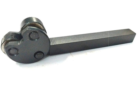 Diamond Pattern Knurling Tool With Pivot Head For Lathes And Machining, Half Inch Square Shank, Metric Pitch One Millimeter