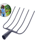 Handheld Manure Fork For Quick Efficient Farm Cleanup And Grass Yard Work No Fuss Multi-Function Iron Pitchfork