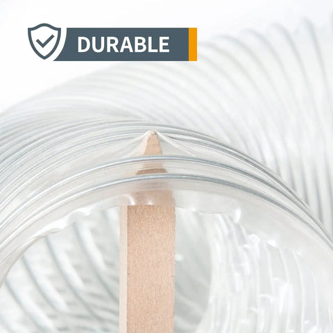 Close-up of 4 Inch Anti Static Dust Collection Hose 10 Feet Flexible PVC For Table Saw Band Saw Planer Jointer Woodworking