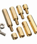 Brass M3 Hex Spacer Kit 120 Pieces Built For DIY Projects And Metalwork Premium Quality Spacers And Nuts Set Oxidation Resistant And Easy To Install Great For Automotive And Industrial Use, brass hex spacers and nut