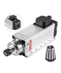 Top Shelf 4KW Air Cooled Spindle Motor With Er20 Er25 Collet For Cnc Milling And Engraving Machines 18000 Rpm close-up view.