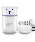 Bear Shape Faucet Filter System Delivers Fresh Water On Tap By Filtering Lead And Chlorine, 320 Gallon Capacity, White
