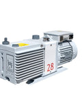 Rock Solid Dual Stage Rotary Vane Vacuum Pump Built Tough For Heavy Duty Industrial Applications showing oil sealed design and mounting features.