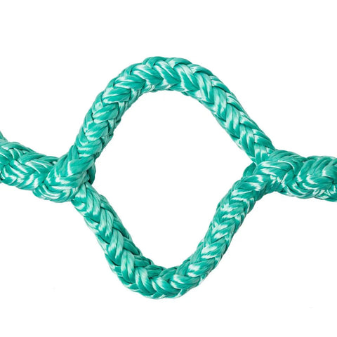 Detail of braided design for Five Eighth Inch Rigging Block With Three Quarters Inch Ultra Sling For Tree Pros.