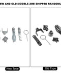 Heavy Duty Pro Grade 16mm Manganese Steel Drain Cleaner Cutter Heads Set, new and old models, six piece for pipeline dredging