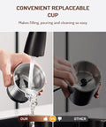 Electric Super Silent Blade Coffee Grinder With Timed Grind Control Rotary Knob, removable stainless steel cup cleaning