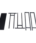 Rock Solid Heavy Duty 3D Printer Filament Rack 7 Tier Alloy Steel Spool Storage Stand parts including supports and slots.