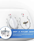 8 Inch Electric Range Burner Infinite Control Switch Replacement showing 240V 8.9-11.0A switch details