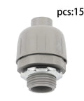 Heavy Duty Liquid Tight Connector 1/2 Inch Straight 180 Degree No Sweat Install Steel Plastic Conduit Fitting Solid Grip 150 Pack close-up view.