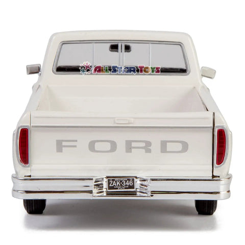Rear view of Ford F150 1979 Diecast Pickup 1 24 Scale Model Car With Opening Doors Detailed Interior Diecast Metal Construction