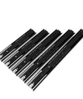 Set of 37mm full extension ball bearing drawer slides, side mount with soft close, zinc plated dark gray, kitchen cabinet hardware.