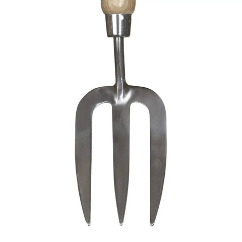 All Day Handy Garden Hand Fork With Ash Handle And Stainless Prongs For Quick Soil Prep No Fuss Low Soil Cling Perfect For