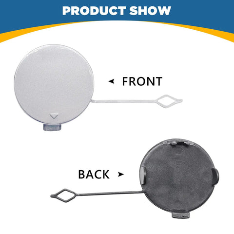 BMW Front Bumper Tow Hook Cover Right Passenger Side Easy Install For 4 Series M Sport White front and back view