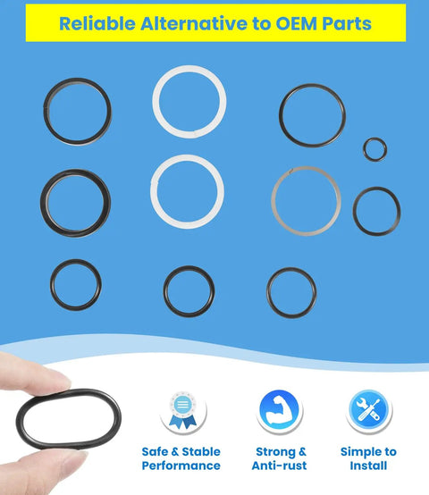 Round Baler Tension Gate Cylinder Seal Kit Direct Fit Replacement Replaces AE43288 AE50113 For 430 And 530 Baler Cylinders