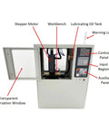 Educational CNC Milling And Drilling Machine For Training, 3 Axis Programmable Benchtop Mill Drill With ER20 Spindle, internal view.