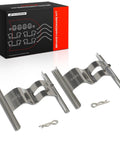 Premium Rear Disc Brake Hardware Kit For Audi Q7 2007-2015 And VW Touareg 2004-2010 With Four Piston Calipers And V10 Engine Smooth Stopping Power And Long Lasting Durability For Your Ride Ready To Roll. rear brake hardware kit with springs and cotter pins