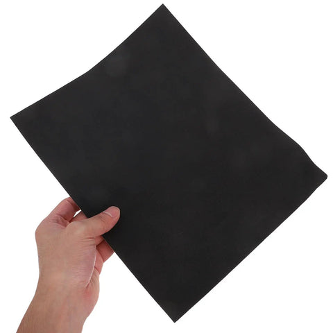 Twenty Pack Of Premium Wet Dry Sanding Sheets 11x9 Inch Assortment For Car Detailing Auto Polishing Metal Finishing Waterproof Grits held in hand