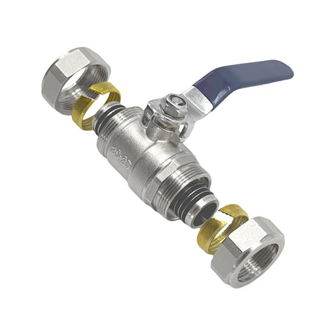 Rock Solid Heavy Duty Brass Ball Valve With Double Three Quarter Inch O Ring Sealed Shut Off Fittings For MaxLine RapidAir M7500 M7580