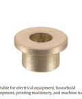 4 Pack Flange Sleeve Bearing 6mm x 10mm x 8mm Self Lubricating Bronze Bushing For Machine Shafts, close-up view