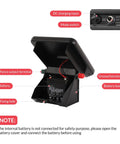 Portable Solar Fence Charger With Day Night Mode Up To 10 Miles Of Coverage, 0.16J Energizer showing battery compartment and terminals