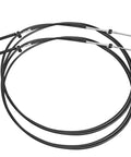 Black 15Ft Throttle And Shift Remote Control Cable For Mercury MerCruiser And Force Marine Boats 2 Pack Durable Replacement
