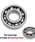 Close-up of bearings in Rear Differential Bearing And Seal Kit For Polaris ATVs And UTVs Including Sportsman 550 850 1000 Scrambler 850 1000 And RZR 4x4 4WD OEM Replacement Parts.