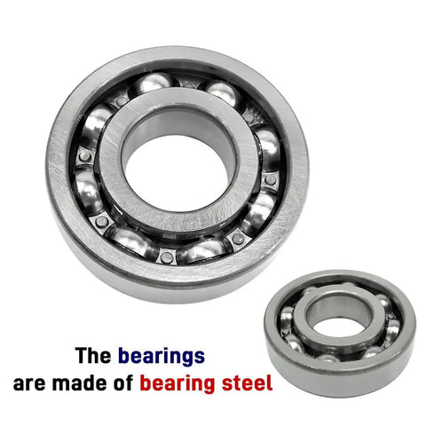 Close-up of bearings in Rear Differential Bearing And Seal Kit For Polaris ATVs And UTVs Including Sportsman 550 850 1000 Scrambler 850 1000 And RZR 4x4 4WD OEM Replacement Parts.