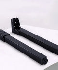 Four Pack Heavy Duty Adjustable Metal Furniture Legs Black Folding 90 Degree Table Feet Height Adjustable 0 To 10mm Self Locking Iron Supports
