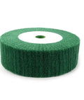 Green 6 Inch Non Woven Nylon Flap Wheel Disc 320 Grit Abrasive Buffing Tool For Metal Polishing Rust Removal And Paint Stripping
