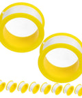 100 Pack Sealant Tape For Plumbing Quick Application To Stop Water Leaks On Pipes And Shower Heads Durable Waterproof Thread Seal Tape For DIY Pipe Repair And Fast Leak Fixes, shown front view with yellow edges.