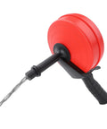 25 Foot Drain Auger Crafted from 65 Manganese Steel Cable With ABS Housing, manual plumbing snake with spiral cable and comfortable grip.