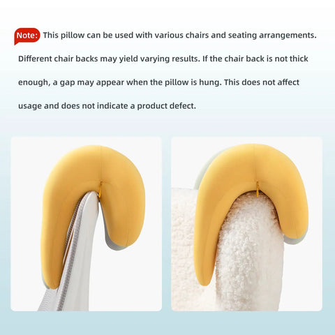 Office Chair Neck Pillow Memory Foam Ergonomic Nap Pillow Headrest Accessory For Desk Home Office And Gaming Chairs, yellow pillow on chairs