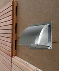 Heavy Duty 8 Inch To 12 Inch Wall Vent Cap Stainless Steel Square Ventilation Cover With Screen Mesh for easy ducting install