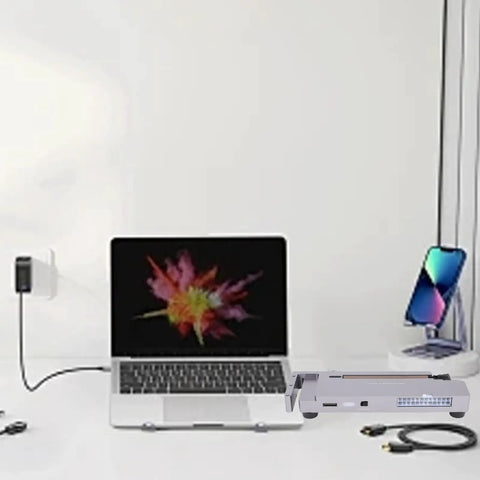 Turn Your Ordinary Laptop Into A Straight Up Gaming Beast With This External GPU Dock connected to a MacBook.