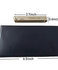 30 Piece Surface Roughness Comparators Set With Ra0.05-12.5mm Microfinish Blocks, black case, 3.7 inch thickness gauge shown