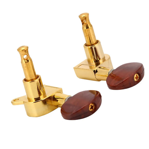 Top Tier Locking Tuning Pegs For Acoustic And Electric Guitar Featuring 3L3R Machine Heads With Screws Bushings And Ferrules To Stop Rust gold finish