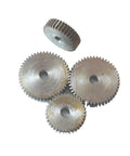 External Spur Gear Pinion 46 Teeth 1.25 Mod For 18mm Shaft High Torque Steel Hard Carbon Metal Gear Hardware Set visible