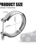 4 Inch V Band Clamp With T Bolt Stainless Steel Exhaust Clamp For Turbo Downpipes And Exhaust Systems Quick Release