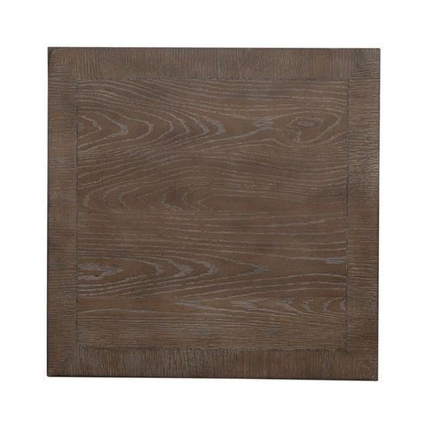 Top view of compact wooden finish, rustic weathered brown, from Built Different L Shaped Office Desk Set Crafted From Heavy Duty Wood.