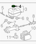 Diagram showing Brake Master Cylinder Reservoir Cap for Toyota Vehicles Fits Tacoma Tundra 4Runner RAV4 Avalon