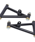 Front Suspension Swingarm Assembly Upgrade Kit With Upper And Lower Swingarms And Shocks For DIY ATV Quad Bike Buggy Go Kart Parts 195mm 220mm Heavy Duty Build Beast Mode Ready featuring 2 black upper swingarms