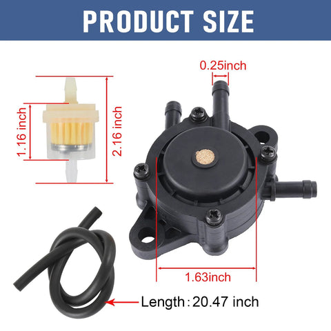 Fuel Pump Replacement For Kohler 7000 Series Engines 17HP To 25HP Small Engine Lawn Mower Tractor Direct Fit With BS 808656