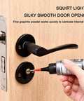 Applying Dry Graphite Lubricant Powder For Locks And Keys 50ml Pro Grade Long Lasting No Dust Lube With Needle Tube to door lock.