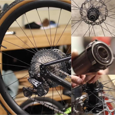 Bicycle wheel showing gears and hub, ideal for integrating with R12 2RS Ball Bearings 3/4 X 1-5/8 X 7/16 Inches With Double Rubber Seals