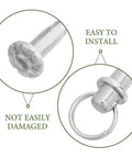 Close-up of Premium Stainless Steel Fan Axle Rivet Kit Six Piece Set showing sturdy design and easy installation features.