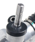 Close-up of Rack And Pinion Power Steering Assembly For 2004 2012 Chevy Malibu 2005 2010 Pontiac G6 2007 2009 Saturn Aura With 2.2L 2.4L 3.5L Engines Drop In Ready For Smooth Steering And Easy Install showing metal construction and shaft detail.