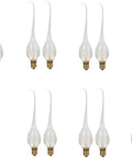 Warm 5 Watt Silicone Dipped Candle Lamp Bulbs For Chandeliers Replacement Box Of 24 With E12 Candelabra Base Delivers Cozy Steady Glow