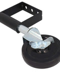 Rock Solid Spring Loaded Gate Wheels That Roll Smooth As Butter Heavy Duty Aluminum Caster with 5 inch rubber roller.