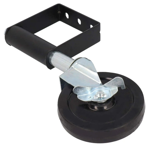Rock Solid Spring Loaded Gate Wheels That Roll Smooth As Butter Heavy Duty Aluminum Caster with 5 inch rubber roller.