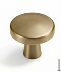 5 Pack Champagne Bronze Cabinet Knobs Round Zinc Alloy Mushroom Style One And A Quarter Inch Dresser Drawer Knobs